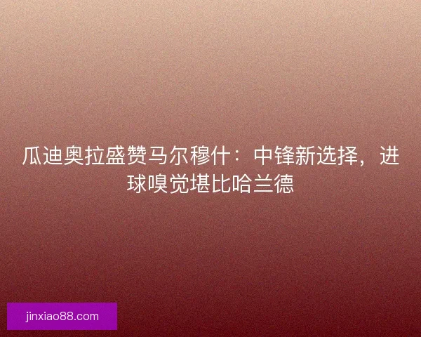 瓜迪奥拉盛赞马尔穆什：中锋新选择，进球嗅觉堪比哈兰德